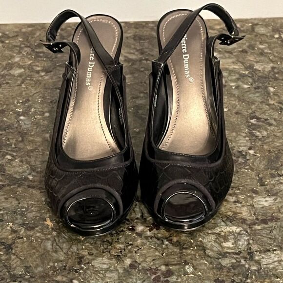 Pierre Dumas Women’s Black Heels, size 10M - Picture 1 of 4